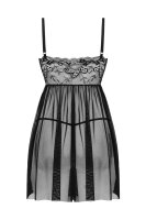 Christine Babydoll & Thong Lieve - black  - S/M - XXL/3XL