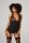 Christine Catchy Cabaret Suspendertop-Set - black - S - XXL
