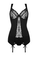 Christine 2-pc Suspendertop-set Marzia- black - S/M - L/XL
