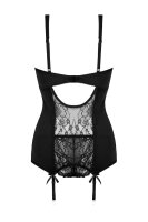 Christine 2-pc Suspendertop-set Marzia- black - S/M - L/XL