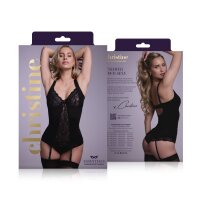 Christine 2-pc Suspendertop-set Marzia- black - S/M - L/XL