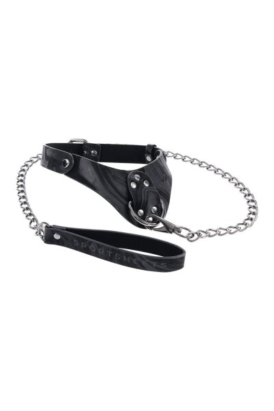 Sportsheets Velvet Noir Collar & Leash