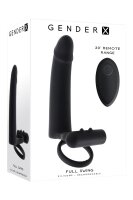 Evolved Gender X Dildo mit Penisring Schwarz 20 cm &Oslash; 3,8 cm