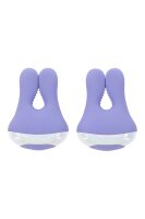 Evolved Playboy nipple clamps with vibration purple