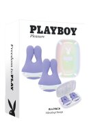 Evolved Playboy Nippelklemmen mit Vibration Lila