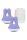 Evolved Playboy Nippelklemmen mit Vibration Lila