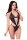 Baci Strappy Teddy Schwarz S-M