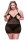 Baci 2-teiliges Set aus Chemise und Panty Schwarz Queen Size