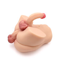 Kiotos Masturbator Penis in Ass & Dildo Beige 6,5 kg