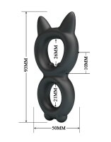 Crazy Bull Toran Cock Ring Model 20 Schwarz