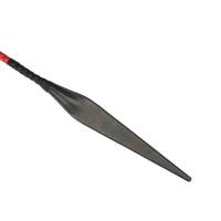 RISE Pulse Devil&rsquo;s Tongue Peitsche Leder Rot Schwarz