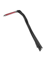 Rise Long Flogger with Soft Ends Red Black