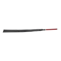 Rise Long Flogger with Soft Ends Red Black