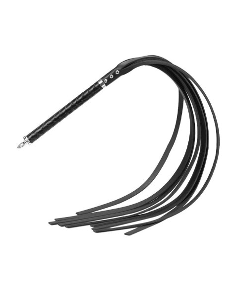 Rise Long Flogger with Hard Ends Black