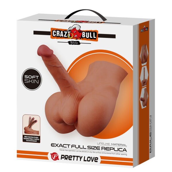 Crazy Bull Ryhne Ass und Penis Masturbator Beige