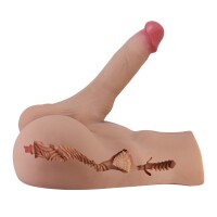 Crazy Bull Ryhne Ass und Penis Masturbator Beige