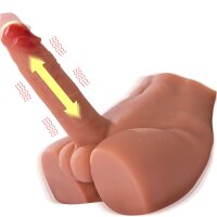 XISE Peel Ass masturbator with thrusting dildo 2.7 kg beige