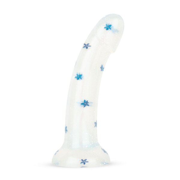 Easy Toys Dildo Collection Blossom Bliss Medium Dildo with Blue Flowers