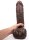Hung System Lil Realistischer Dildo XL Braun 28 cm