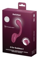 Satisfyer G for Goddess 2 Rabbit Vibrator Dark Red