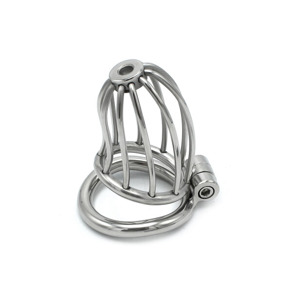 Kiotos Keuschheitsk&auml;fig mit Schloss Silber &Oslash; 4,5 cm