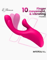 IY Derek Vibrator mit Fingerbewegung und App- Steuerung Pink 18 cm &Oslash; 5,5 cm