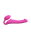 Strap-On-Me Biegsamer Strap-On-Vibrator mit Fernbedienung Pink 19 cm