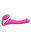 Strap-On-Me Biegsamer Strap-On-Vibrator mit Fernbedienung Pink 20 cm