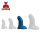 Fuck & Fist Buri L Dildo Blau 22,5 cm &Oslash; 9 cm
