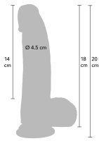Hidden Desire Realistic Dildo Liquid Silicone 20 cm Skin