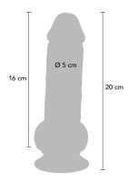 TOYJOY Deluxe Dual Density Thick Dildo 20 cm &oslash; 5 cm Beige