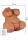 Hidden Desire Fat Fuck Queen Masturbator 6 kg 31 cm Braun