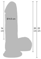 Hidden Desire Realistic Dildo Liquid Silicone 20 cm Skin