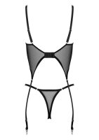 KOTEK Corset And Thong CO103 Black L/XL