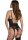 KOTEK Corset And Thong CO102 Black L/XL