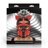 XR Brands Hound Hood with Muzzle Black/Red