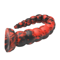 XR Brands Stinger Silicone Dildo Red/Black 13,9 cm