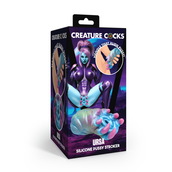 XR Brands Ursa Silicone Pussy Stroker Blue/Purple