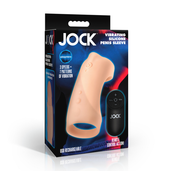 XR Brands Manga de Silicona Vibrante para Pene Ligera
