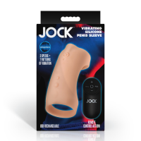 XR Brands Manga de Silicona Vibrante para Pene Ligera