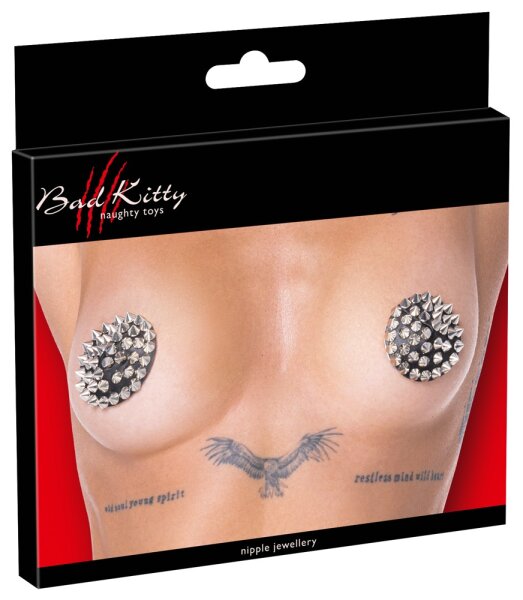 Bad Kitty nipple pads with thorns black