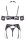Abierta Fina Top Suspender Set M