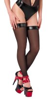 Noir Hold-Up Stockings without Foot Black L