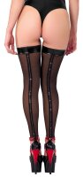 Noir Hold-Up Stockings without Foot Black XL