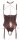Abierta Fina Shelf Bra Body brownish M