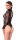 Noir Lace Body with Open Crotch Black L
