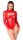 Noir Body im Wetlook mit Cut-Out Rot XL