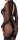 Noir Transparent Overall with Open Crotch Black L
