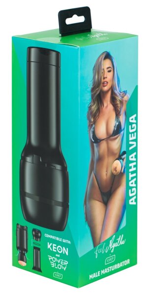 Kiiroo Agatha Vega vagina masturbator black
