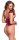 Cottelli Collection Body aus Spitze mit offenem Schritt Rot M